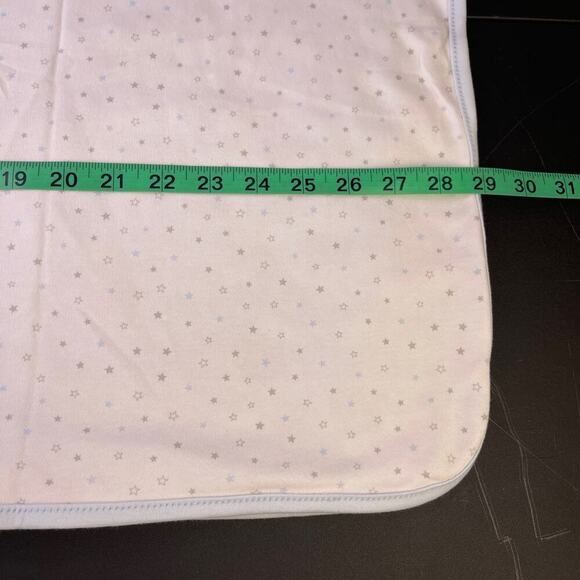 First Impressions Elephant Star Baby Blanket Blue White Gray Security Lovey NEW - Picture 7 of 7